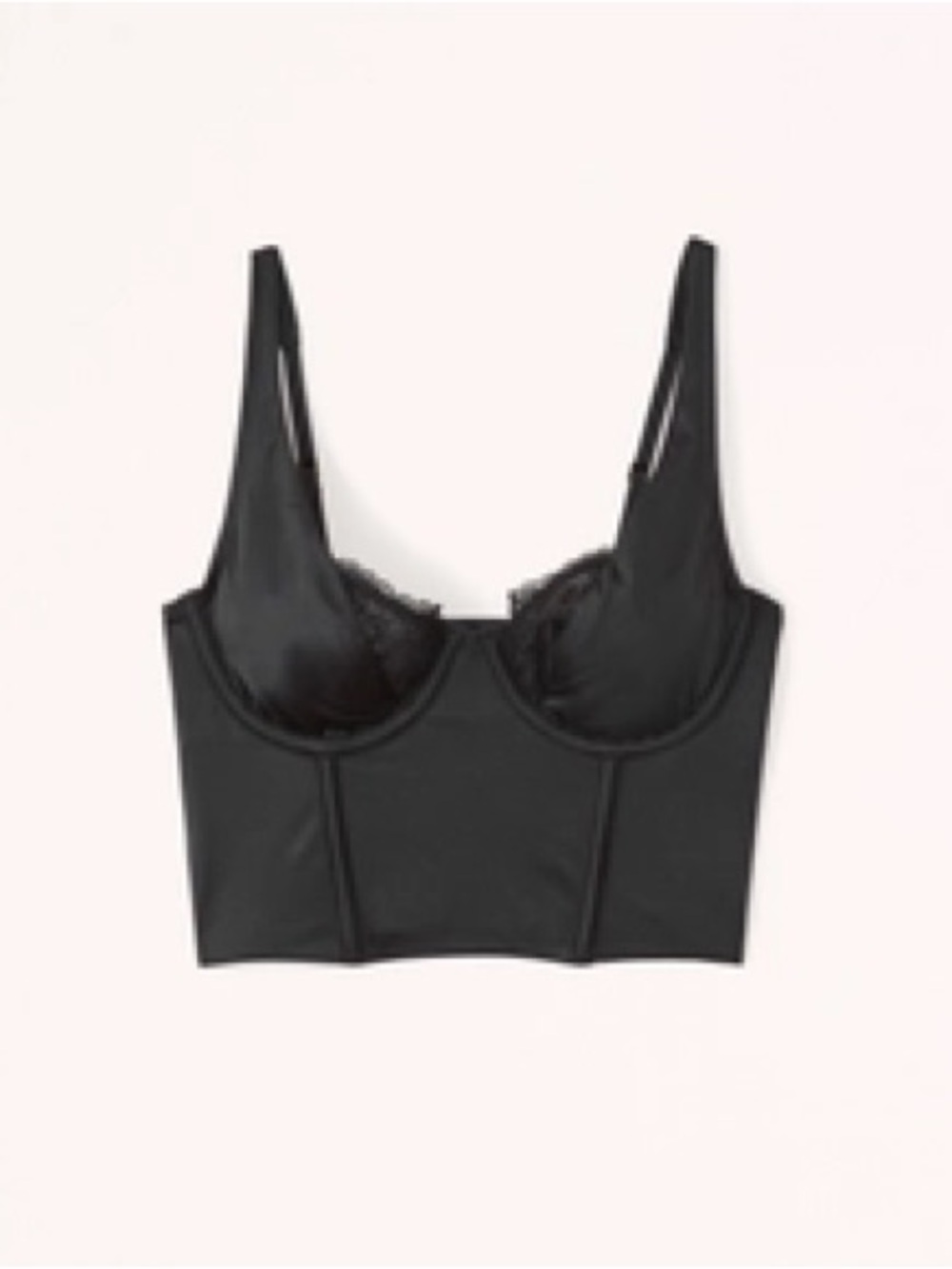Abercrombie & Fitch Lace and Satin Balconette Corset